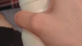 5 mins of warm flesh edging builds up to me cumming all over myself 
