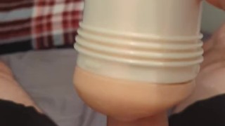 5 mins of warm flesh edging builds up to me cumming all over myself 