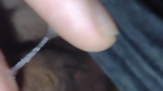 Playing with my wet dick 