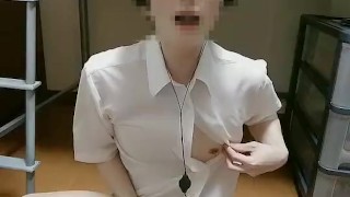 イケメンメガネ男子のローション乳首オナニー！ぬるぬる乳首！041