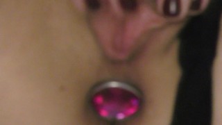 Amateur hot milf BadTaha masturbation in bed. With orgasms.