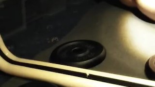 Balls deep monster anal dildo self-fuck