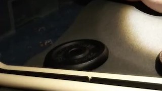 Balls deep monster anal dildo self-fuck