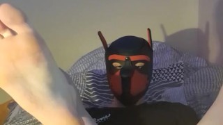 ~ pup stretches his tight twink hole ~