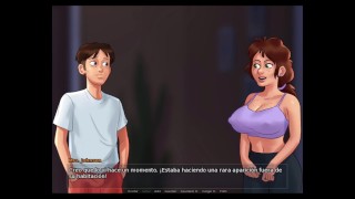 Echandole un vistazo al la profesora y a la vecina