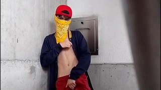 I jerk off on the stairs of my building apartment