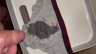 Piss onto my Spider-Man briefs 