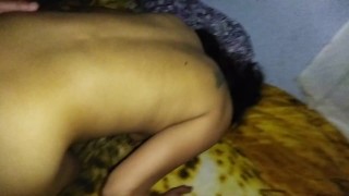 🐯Amiga bien Culeada sobre la cobija de Tigre