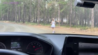 helping the horny girl who got lost in the forest.