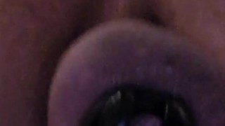 Dildo Anal Sex With Chastity On, Off Then Cumshot At The End