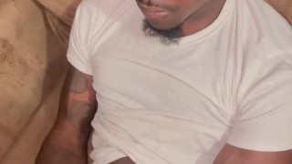 Fine Ass Black Boy Busts a Quick Load On The Couch 👻:@duragenuis