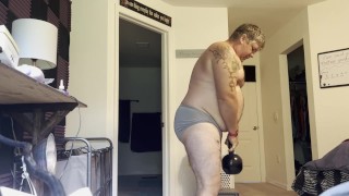 working on getting rid of the spare tire