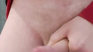 Wank before work handsfree cumshot