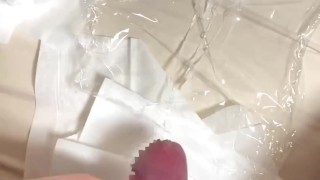 【6月毎日投稿！】男子大学生 サランラップに濃厚な精子を、ドピュドピュ大量射精 高画質 女性向け ゲイ･バイ向け 早漏 喘ぎ声あり