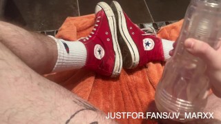 Piss Play with Converse Sneakers and Fleshlight