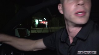 Driving with josh 4 Lads FIT AS 19yr Film fucked N filled