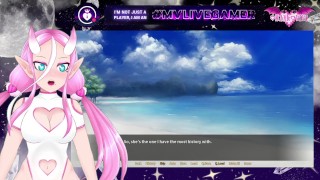 Big Dick at the Beach ~ Cherry Kiss Games ~ 2D Omanko Vivi Playthrough