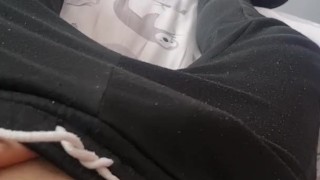 Teen boy strips to show off his big cock