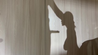 I am fucking a bitch in the mouth and watching our shadow