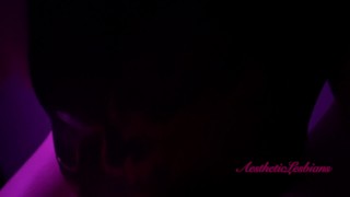 Hot lesbian sex with scissoring