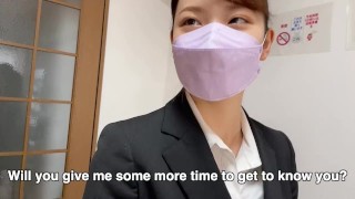 内定を垣間見た変態面接官の言うとおりホテルに連れ込まれ中出しされる彼氏持ちの就活生！ ハメ撮り/素人/リクルートスーツ/NTR/ファン限定無修正/英語字幕