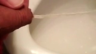 Pissing my meaty dick