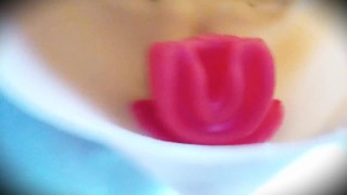 Empty Poppy 1! Your girlfriend's rubber vampire girl face mask... for you to wear?! Do you dare?