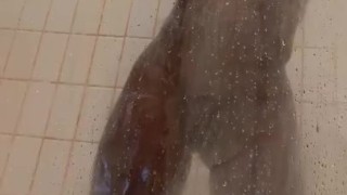 Blonde Ebony Shower Time