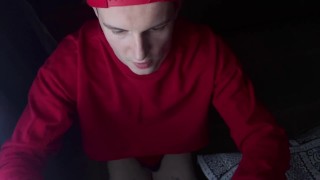 Fucked a handsome, cute guy with a big dick in his tight anal