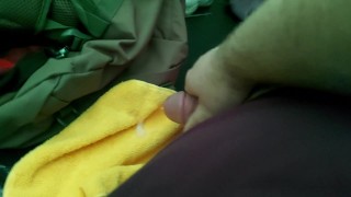 Cumming in my tent