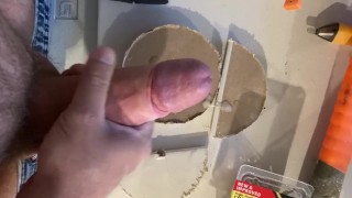 Construction Worker jerking off at Work