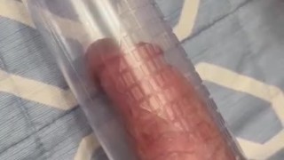 THIS PENIS PUMP MAKES MY COCK HUGE AND HARD AS FUCK 
