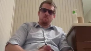 Jerking Off on the Toilet