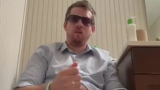 Jerking Off on the Toilet