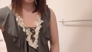 かわいい男の娘がセクシーな水着を着ながらシャワーを使ってオナニーしちゃいます！！