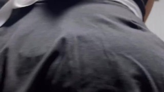 Maid service to the room! Yarn thong