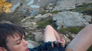 Hung Hiker Lets me Deepthroat His Huge Cock On the Trail