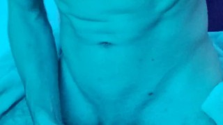 Shredded big dick twitch streamer pulls out his dick