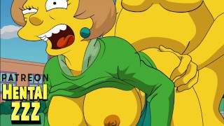 Simpsons porn Homer Fucks Edna Krabappel