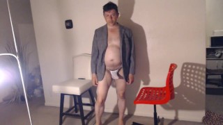 Cop Maolo has His Hard Cock Out of his Gstring while on Duty! mmm!