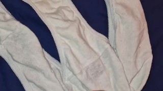 Cumming all over wifes used knickers,,,, wanna buy them