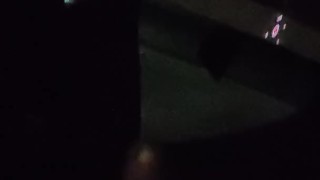 Car jacking and cumming with the door open