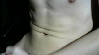 college student in sportwear jerk off and cum big load