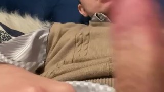 Stroking my cock