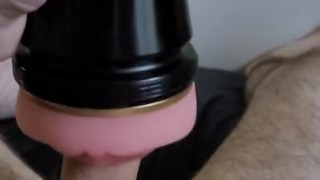 Pocket pussy gives me loud shaking orgasm