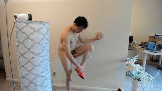 Muscle God has summoned You to Watch Him Jerkoff! Welcome to Paradise!