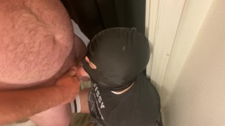 No escape sloppy head facefuck for faggot cocksucker