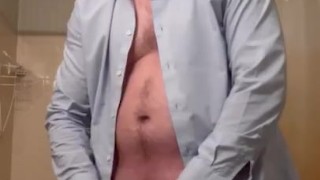 Masturbating Around the Bathroom Jerk Off and Orgasm