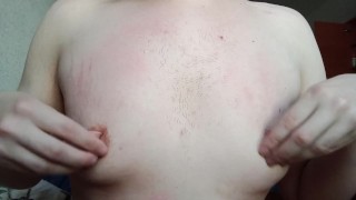 Playing with my boobs