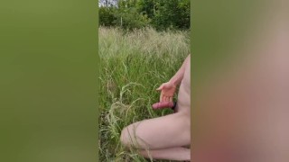 Outdoor play And cock head electro stimulation